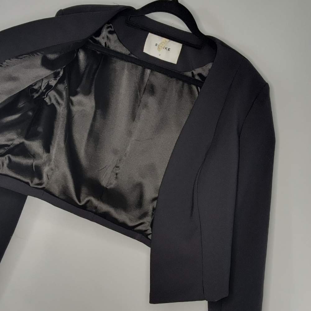 NWOT Sheike size 12 black cropped blazer - Picture 8 of 10